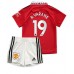 Cheap Manchester United Raphael Varane #19 Home Football Kit Children 2022-23 Short Sleeve (+ pants)